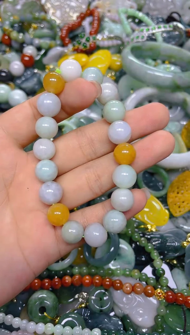 颈饰未镶嵌翡翠10MM/ T /翡翠A货，一件也是批发价