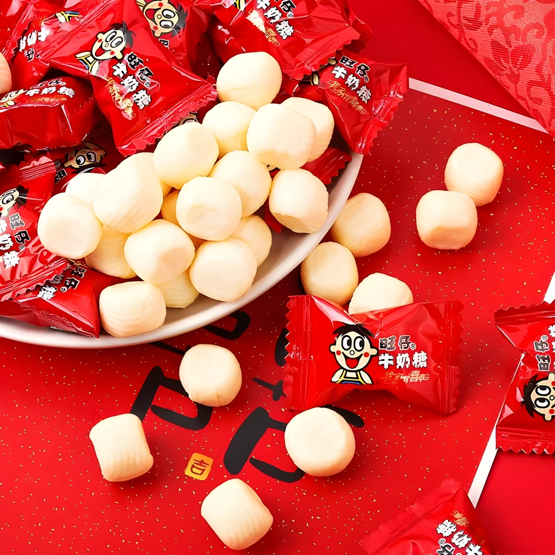 旺仔牛奶糖春节结婚订婚散装婚庆喜糖旺旺糖果儿童小零食年货软糖