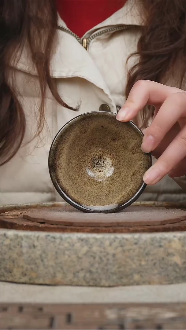 【闪购商品】紫砂茶壶天目釉窑变斗笠杯