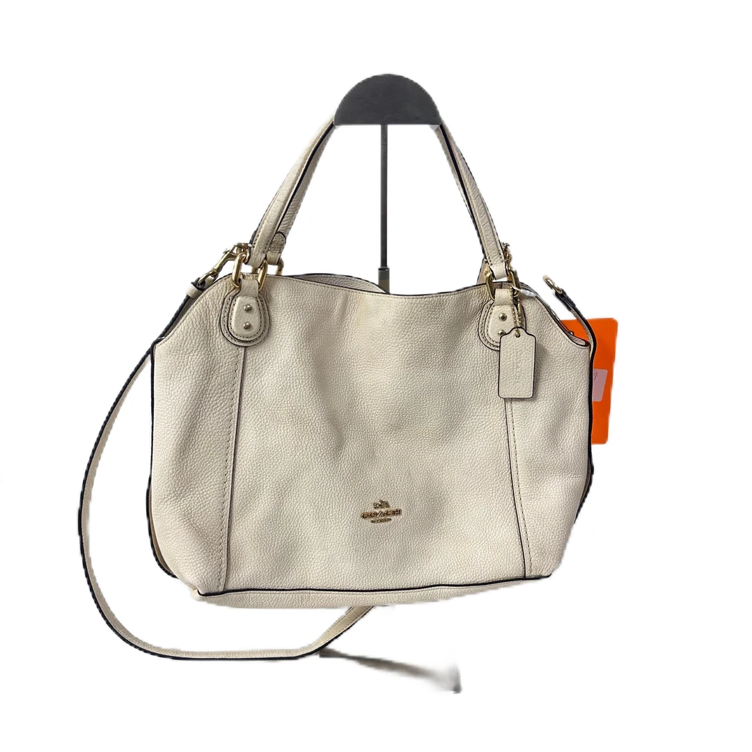 95新 COACH/蔻驰 白色全皮单肩手提斜挎包 SH-30181-A