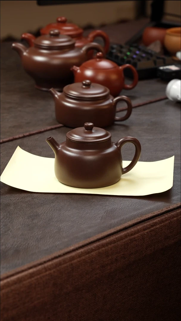 茶壶紫砂壶·21老紫泥言心150cc