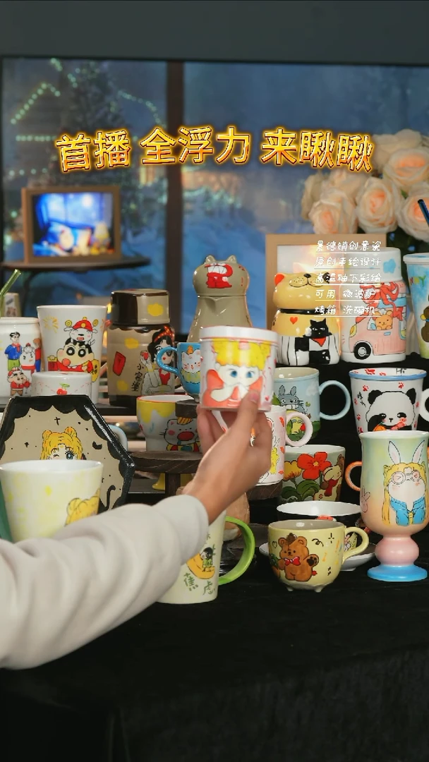 【闪购商品】摆件小幸运纯手工手绘陶瓷