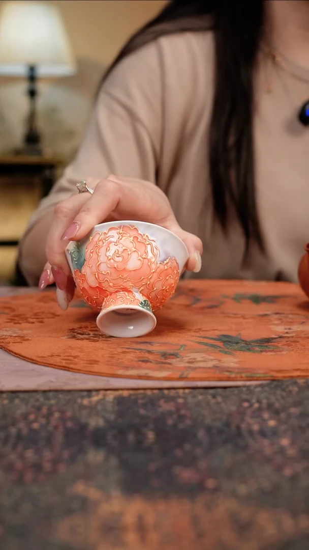 杯景德镇陶瓷杯碗柴烧多人