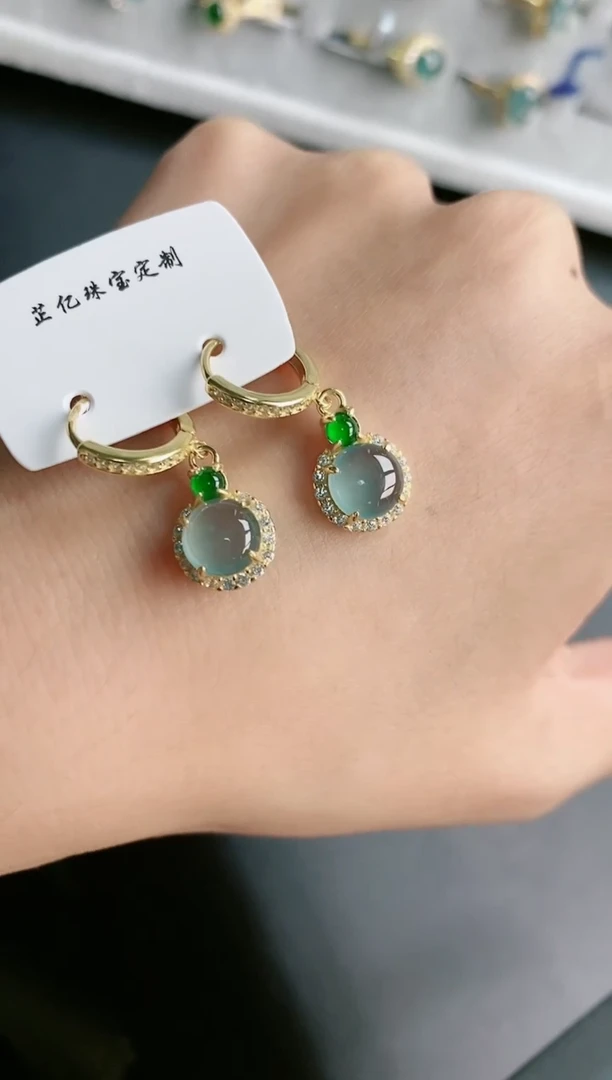 翡翠戒指银S925镶嵌111111