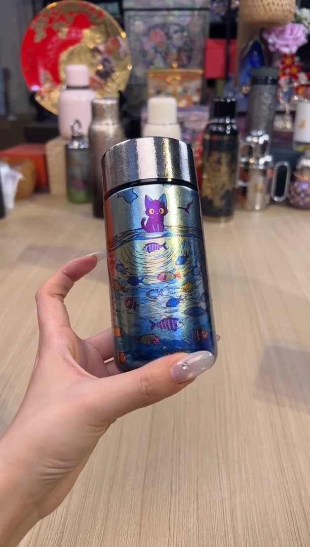 64执彩彩钛口袋杯230mL（一坐一海闲）