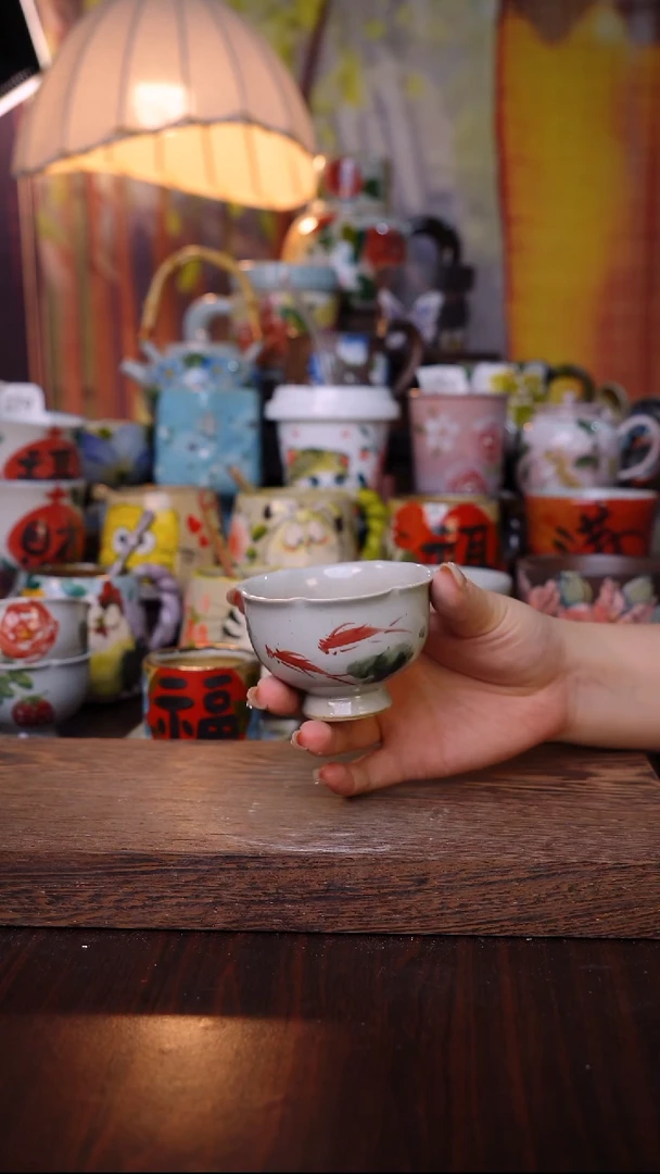 杯子泥垚手作 景德镇手工手绘陶瓷器物