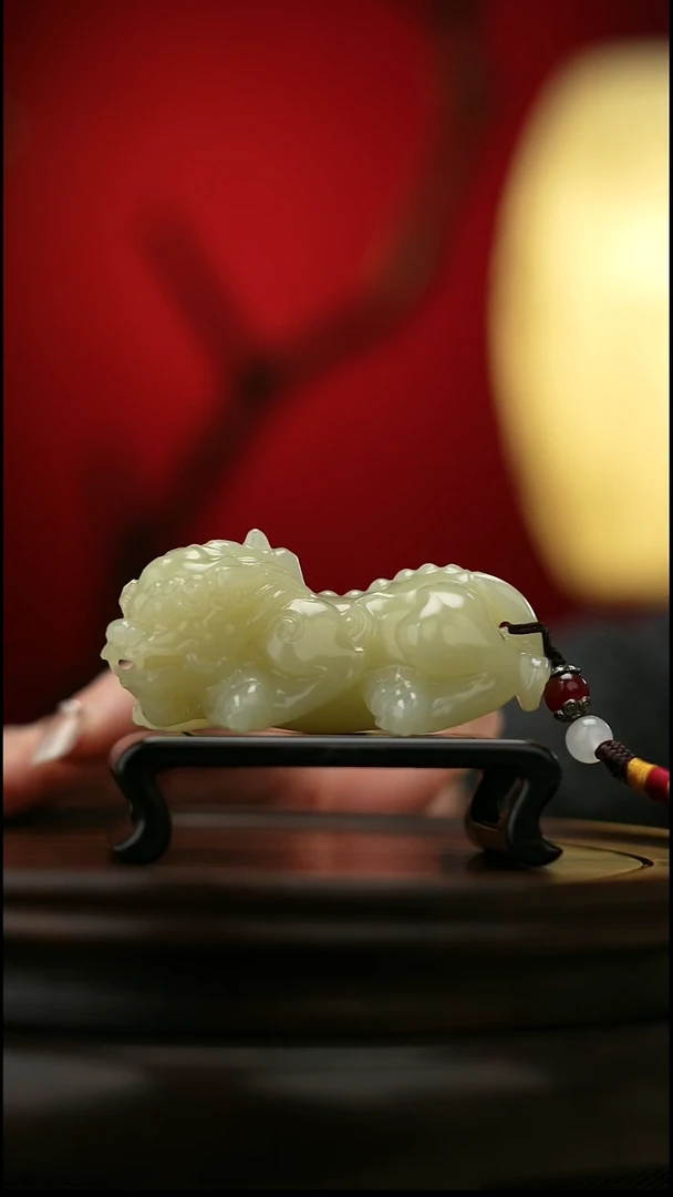 玉【祥瑞貔貅】天然玉石手把件