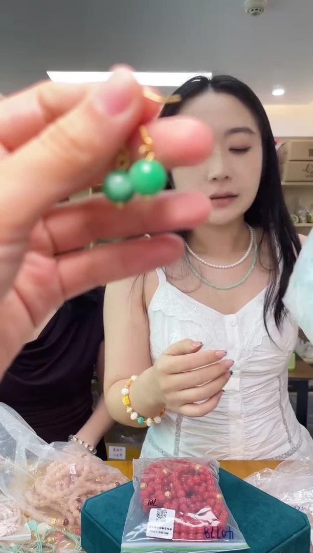 翡翠银S925镶嵌耳饰（多样性单个发货）