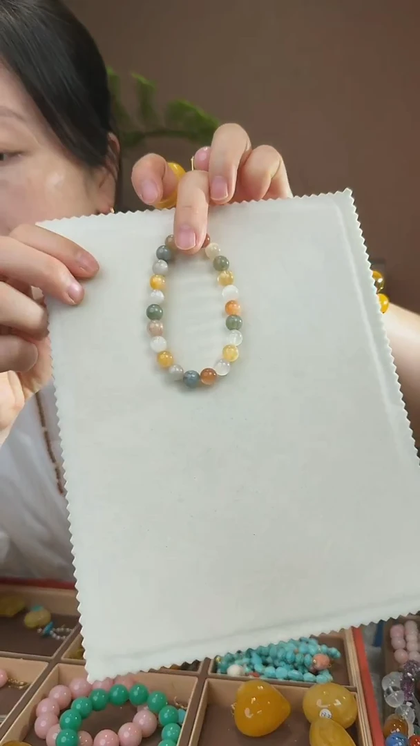 未镶嵌手串水晶天然兔毛手串