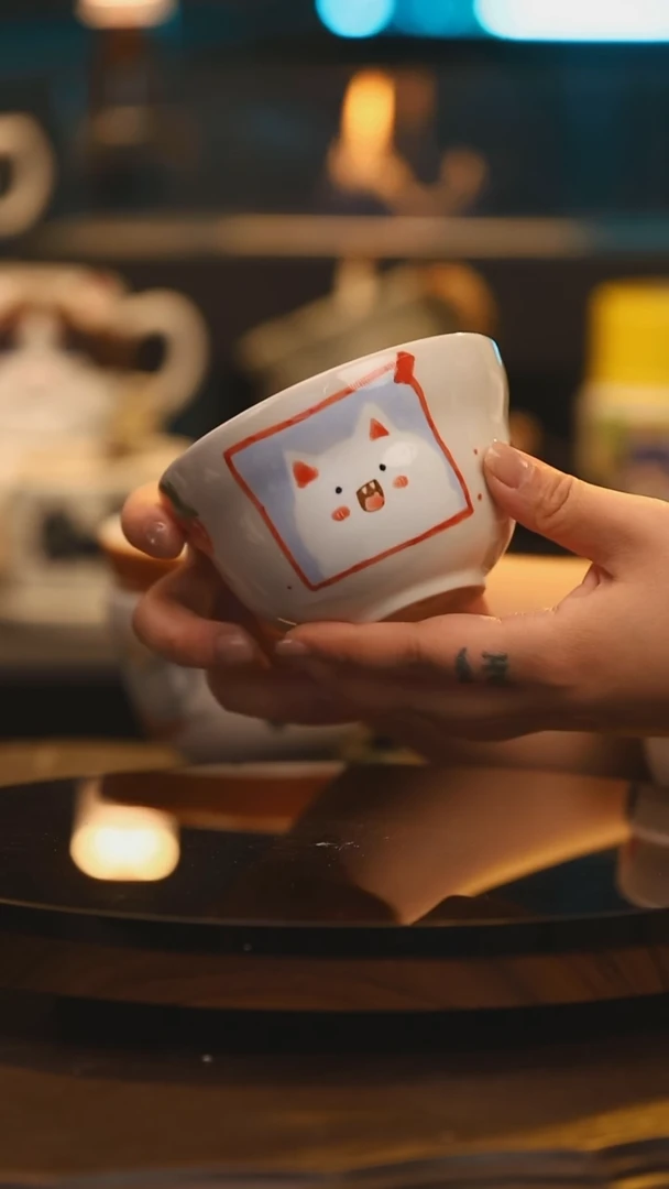 【闪购商品】杯子景德镇高温釉下彩手绘