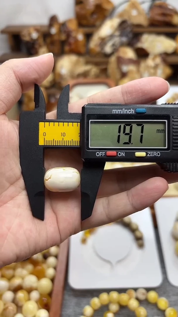 手链琥珀未镶嵌琥珀蜜蜡桶珠定制不退不换