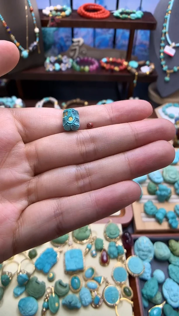 未镶嵌南红玛瑙挂件配件25