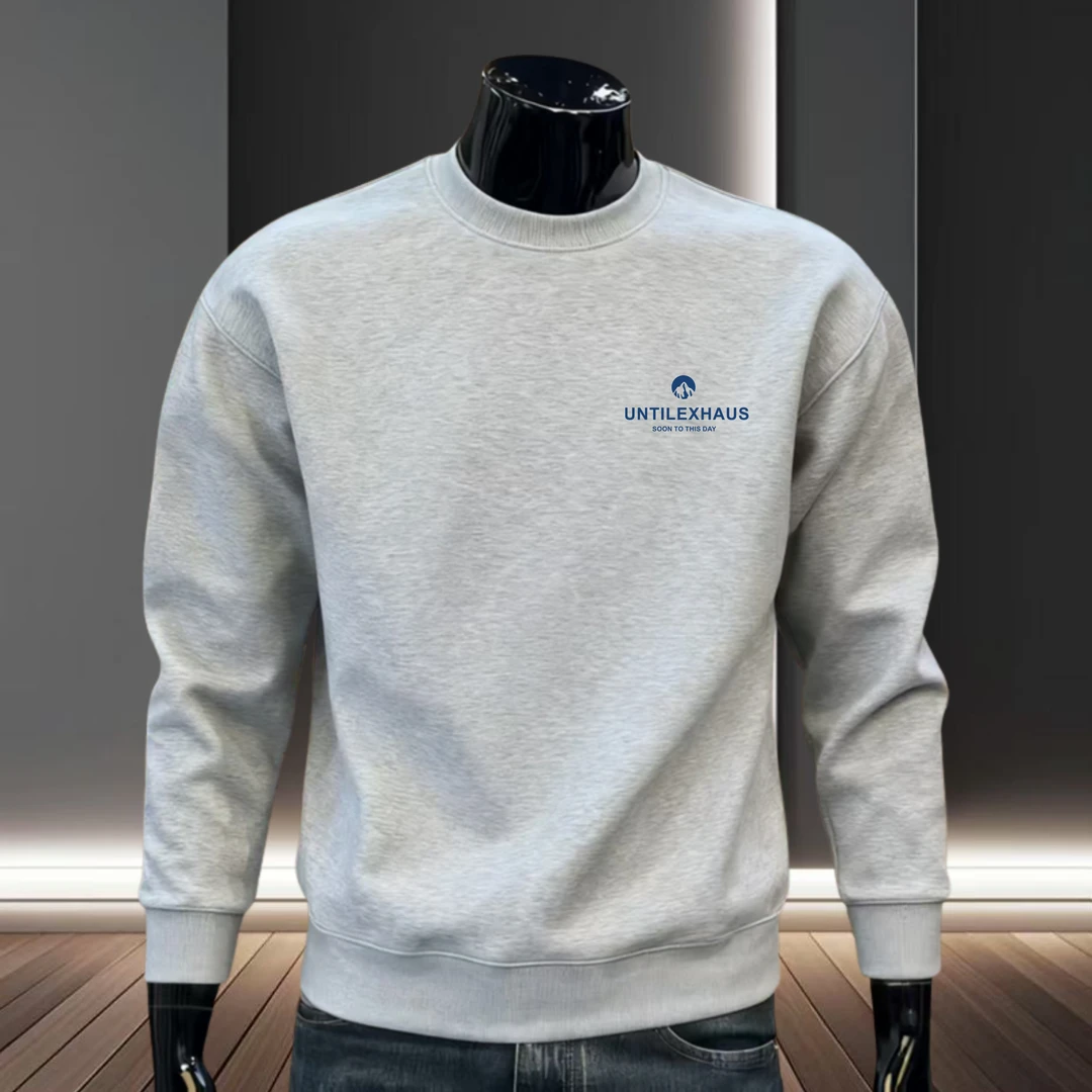 美式潮牌卫衣男士宽松圆领秋冬款时尚轻奢百搭上衣休闲长袖打底衫