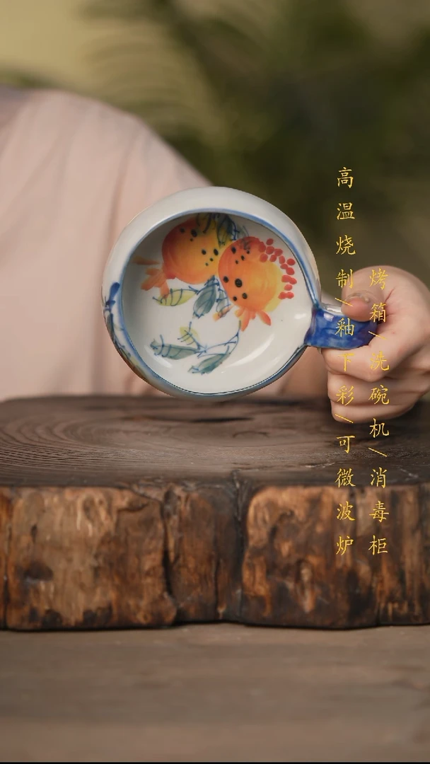 瓷片景德镇高温釉下彩可微波烤箱洗碗机