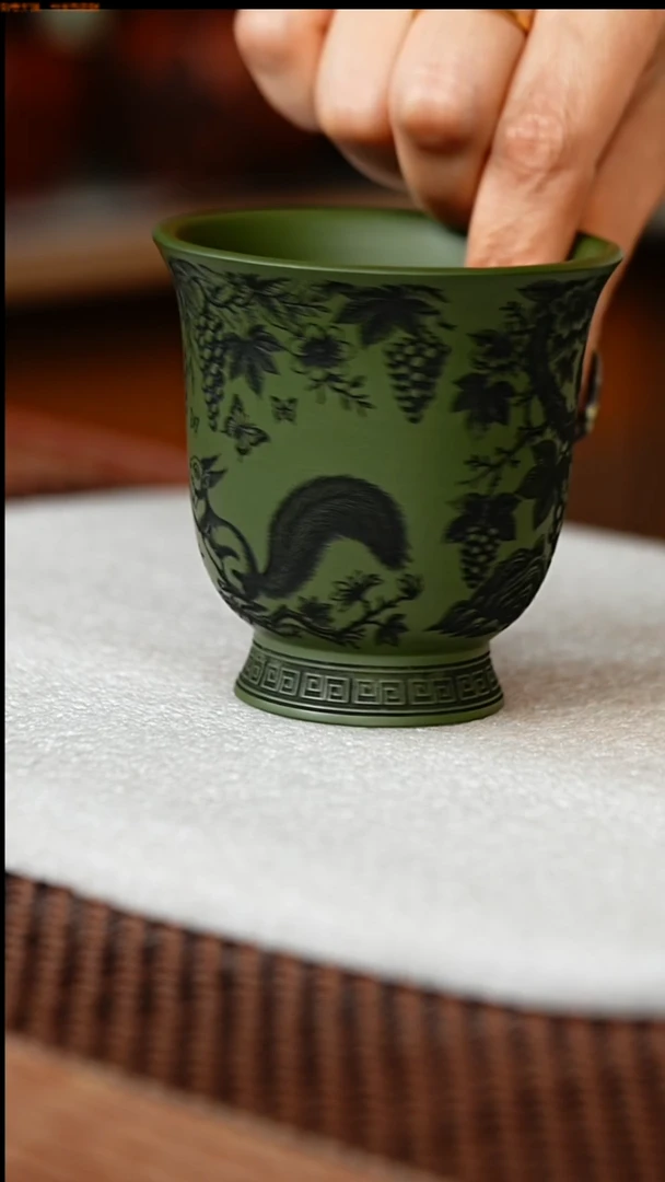 茶杯紫砂原矿主人杯