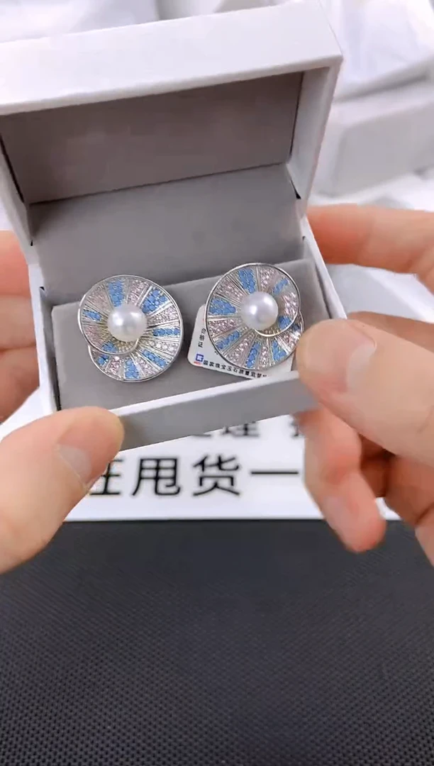 未镶嵌耳饰淡水珍珠ed1057