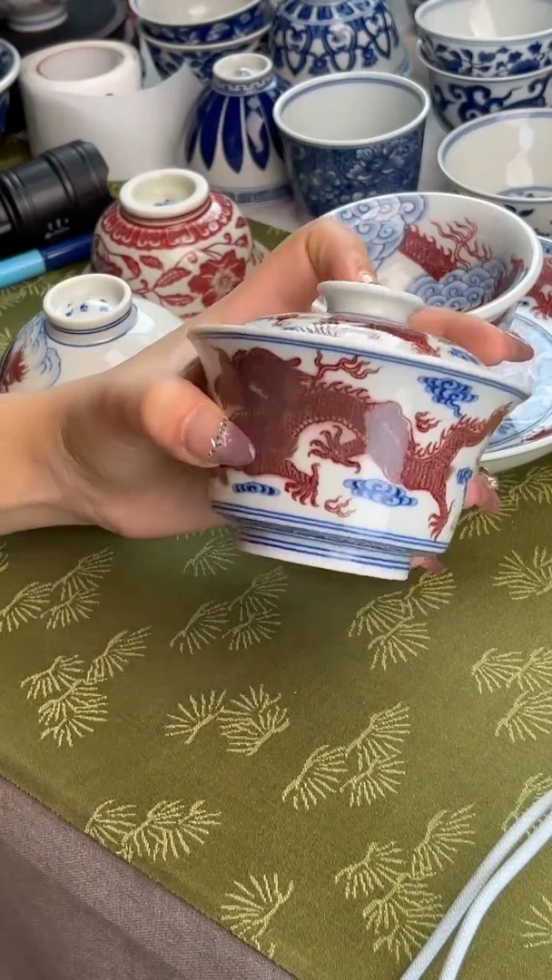 瓷片景德镇毛仔柴窑杯