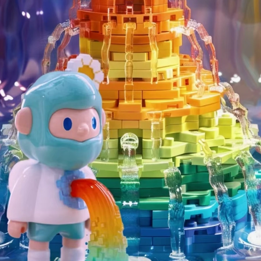 （拆盒）BOB次十代像素系列盲盒潮玩手办