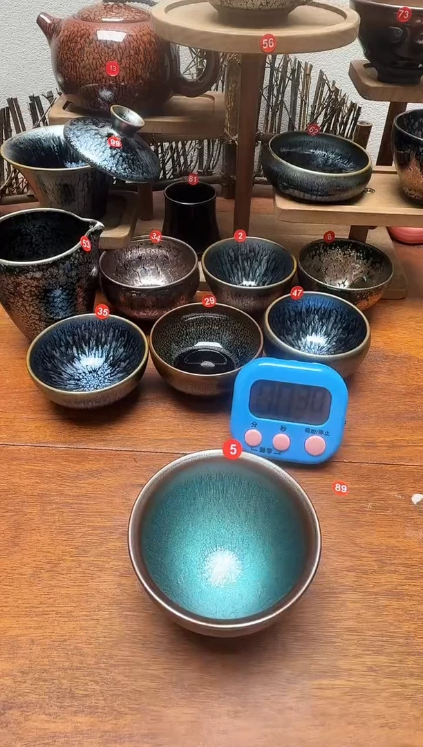 茶盏封*5号建盏工匠茶器