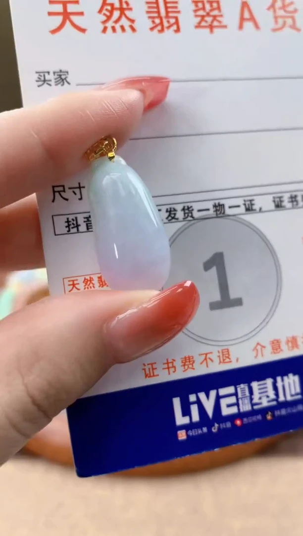 颈饰未镶嵌翡翠天然A货翡翠挂件