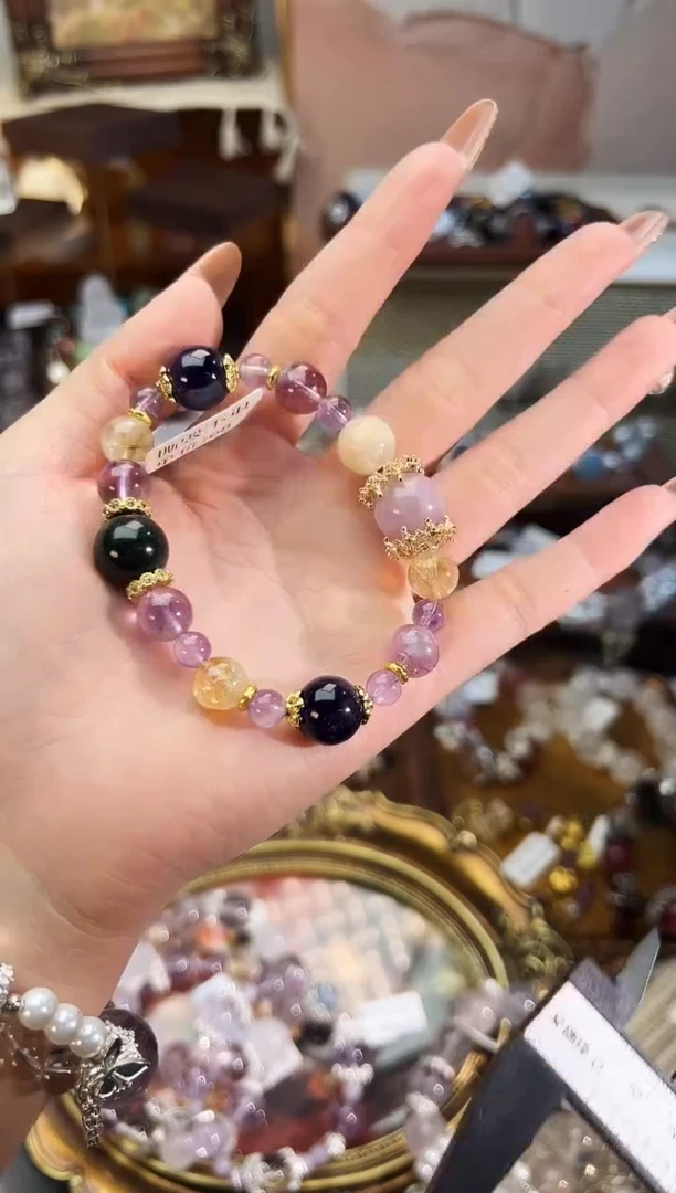 【闪购商品】水晶手串未镶嵌柚子原創水晶