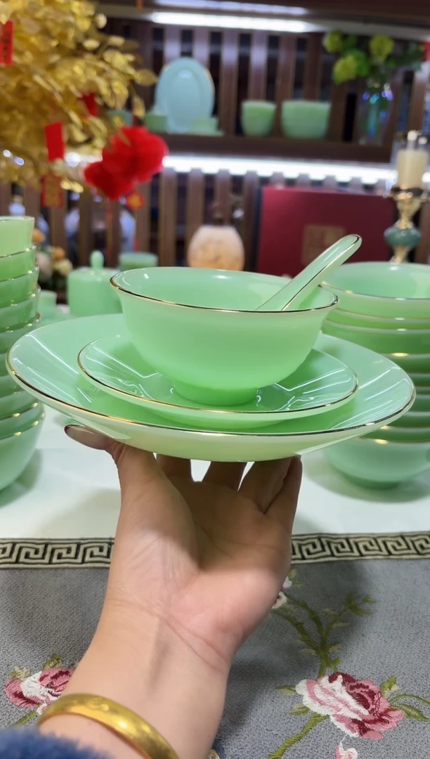 玉瓷四件套2套餐具