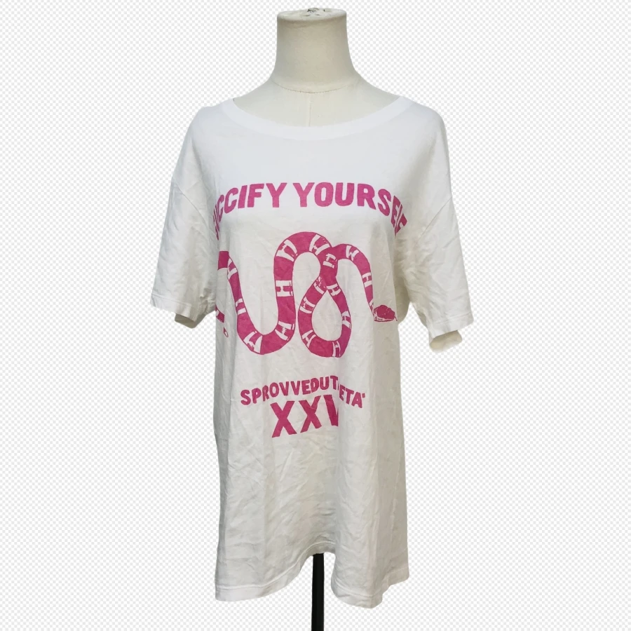 99新 GUCCI/古驰 海囤 古驰蛇logo短袖 M码 xyl40813