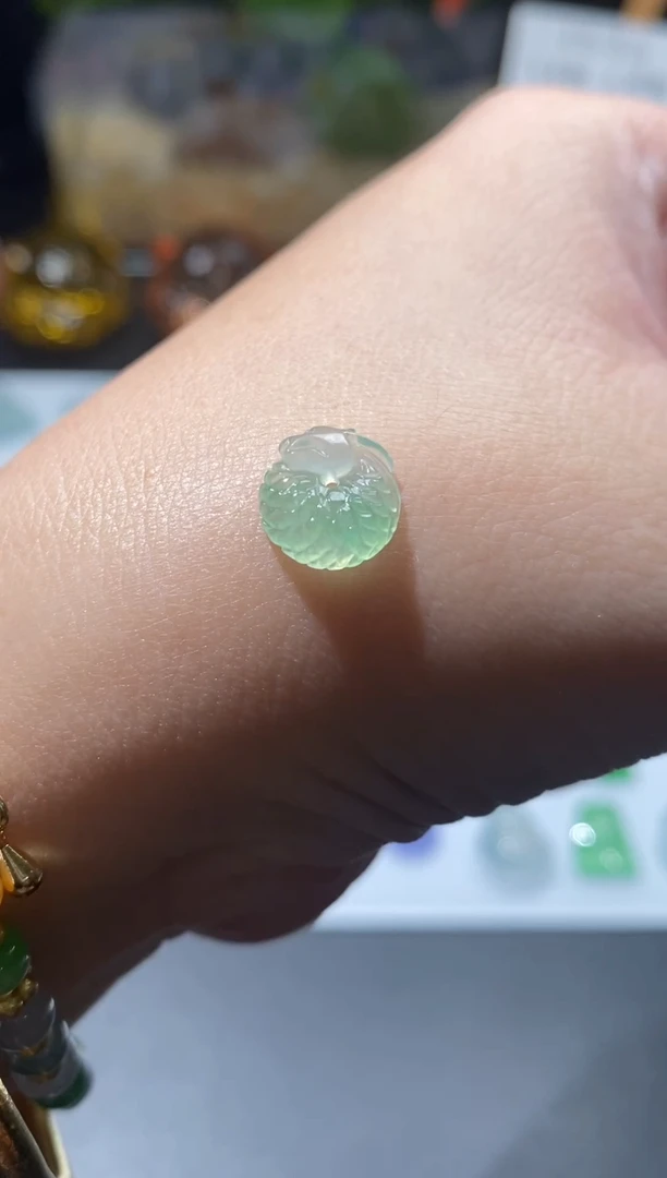 未镶嵌定制翡翠龙盘