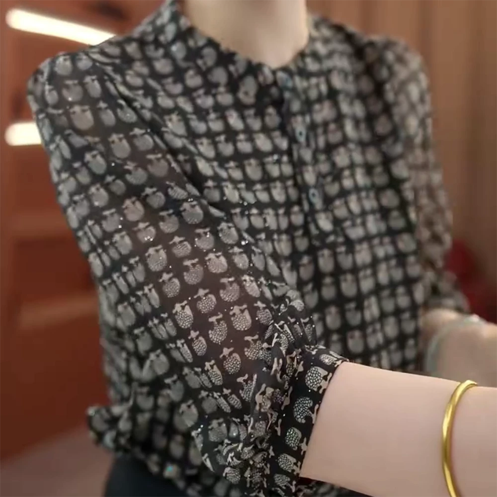 2025新款原版正品春夏季七分袖衬衫百搭显瘦气质优雅女士上衣