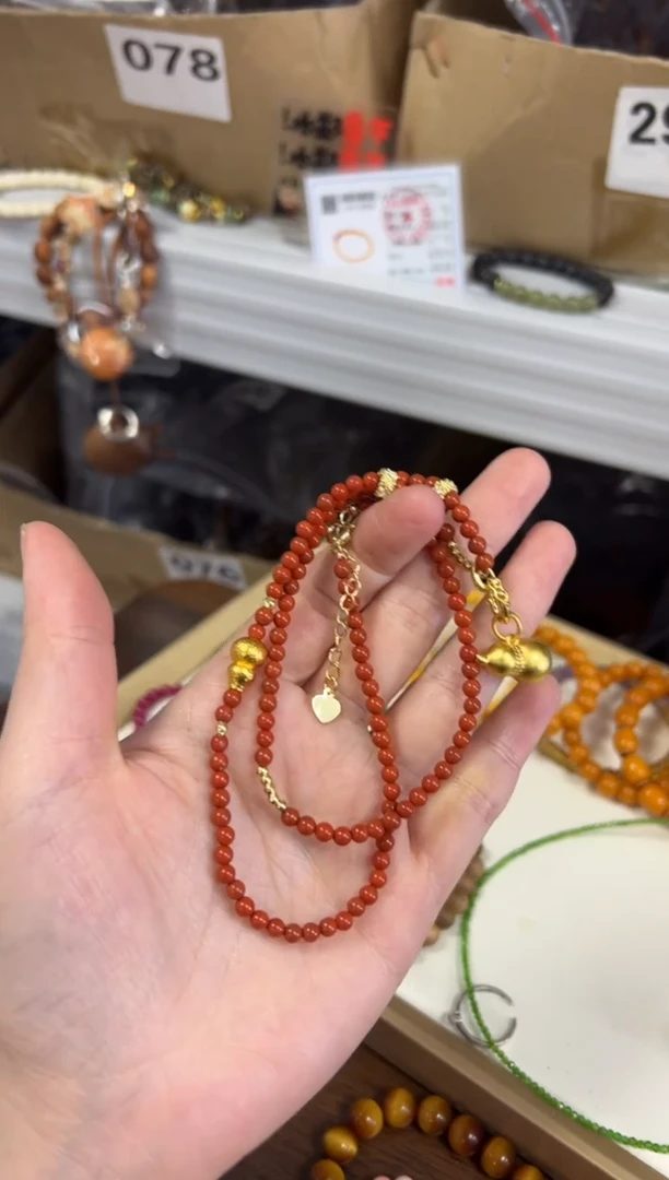 南红玛瑙未镶嵌颈饰南红玛瑙葫芦款项链[1625]