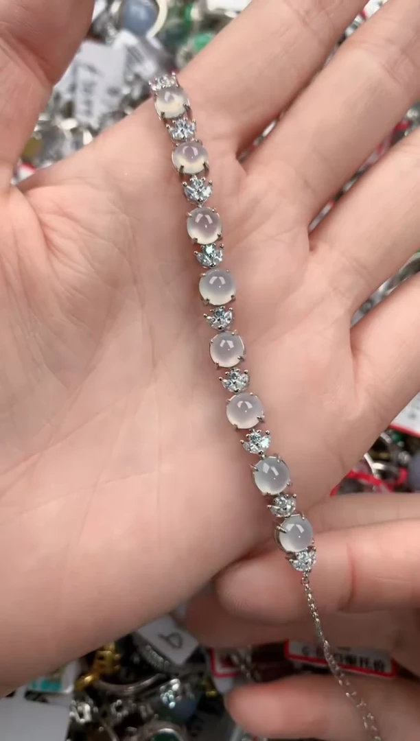 银S925镶嵌戒指翡翠6666----3