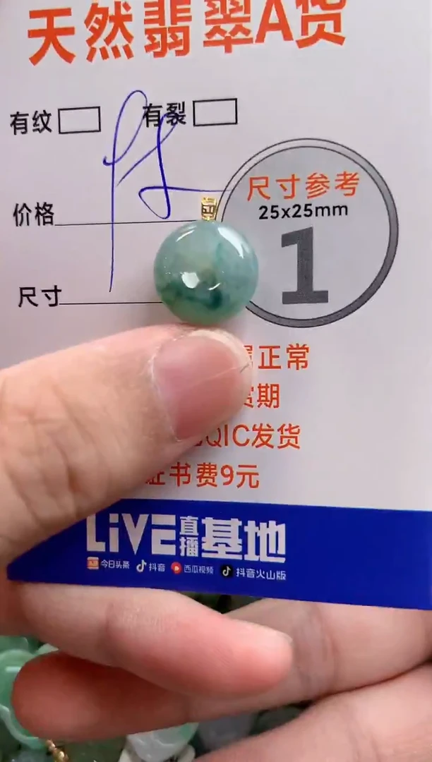 颈饰18K金镶嵌翡翠25100709