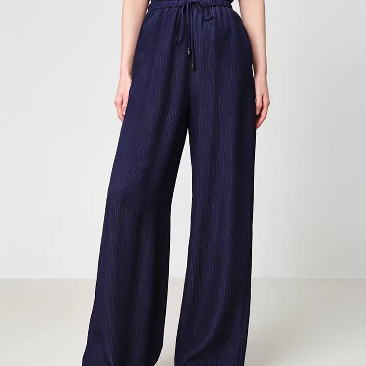 2025【雅Y订单】高腰垂坠肌理感直筒裤子(25K0823）