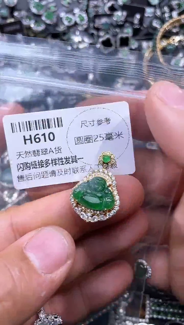 【闪购商品】翡翠颈饰未镶嵌H610吊坠