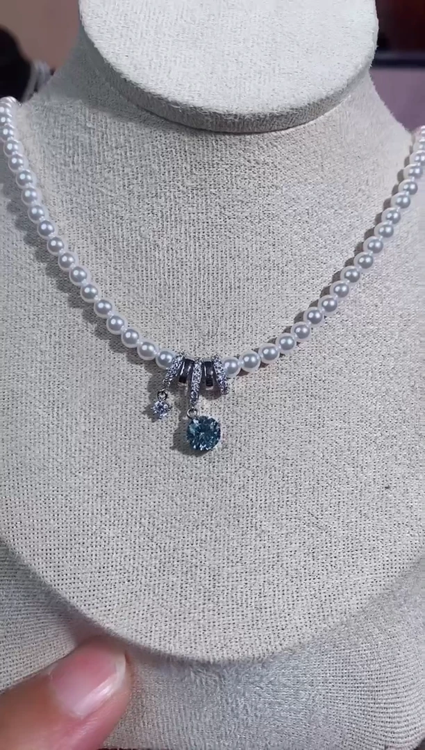 铜合金无925银项链7154