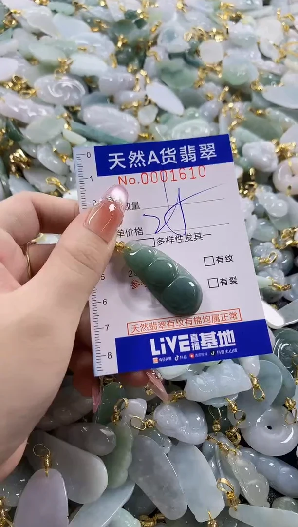 颈饰未镶嵌翡翠天然A货翡翠