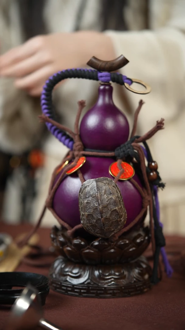 【闪购商品】357号500ml左右的非遗漆器酒葫芦