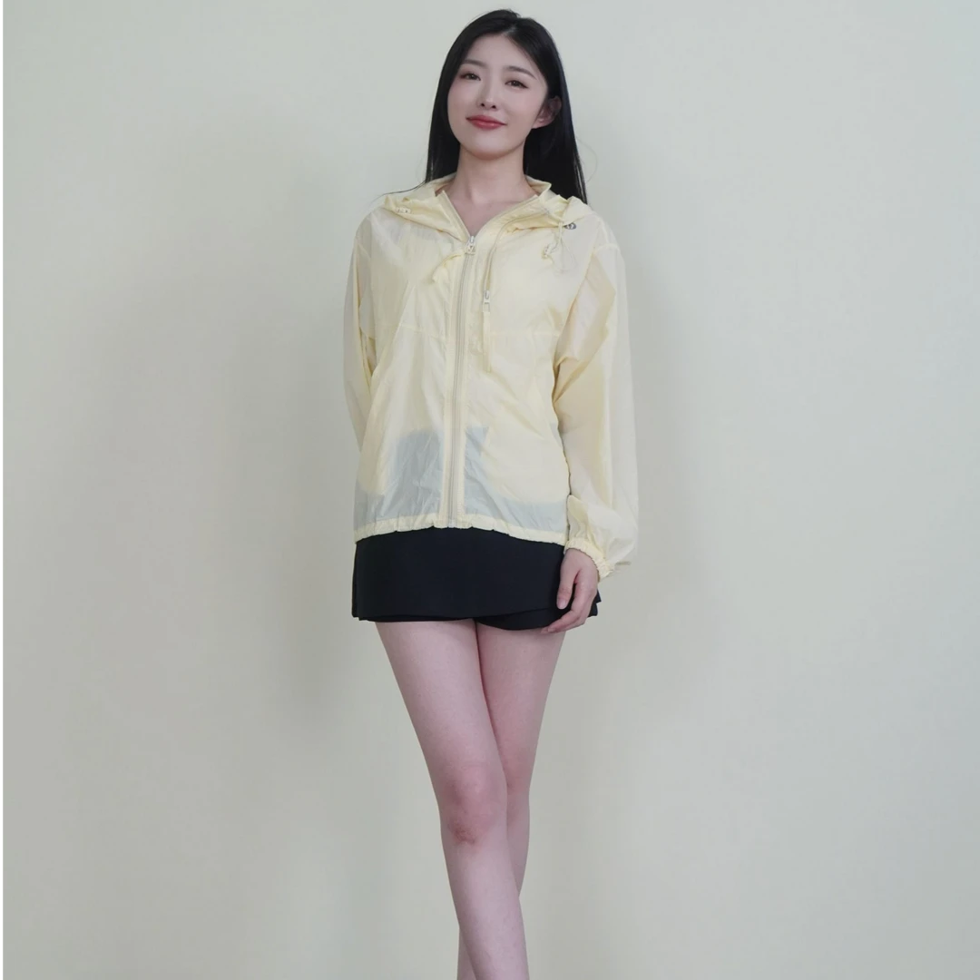 2025年新款薄款时尚户外连帽防晒服女宽松百搭外套上衣