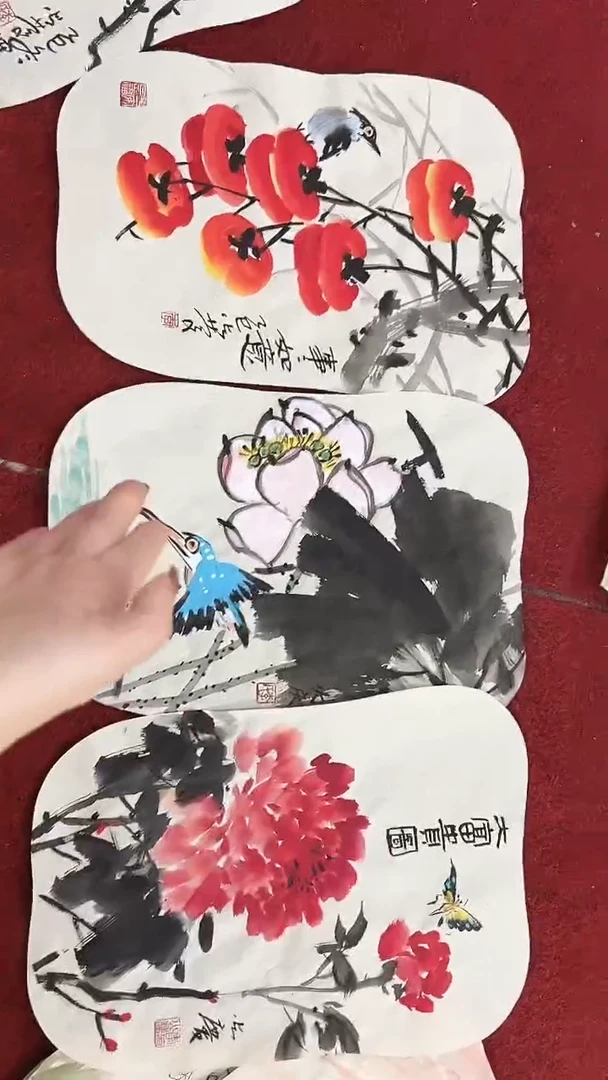 国画李火庆/国画/扇面