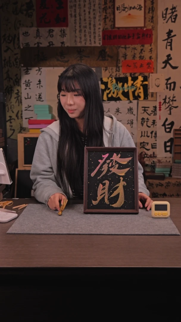 【闪购商品】国画649 发财 10 寸 手 写