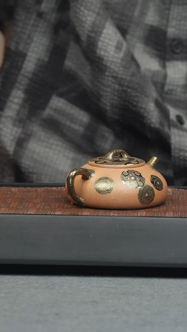 茶壶紫砂五堂 梵露升皮球花