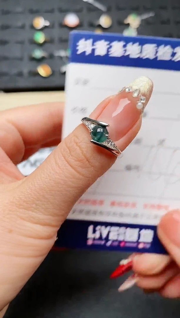 【闪购商品】翡翠戒指银S925镶嵌..........