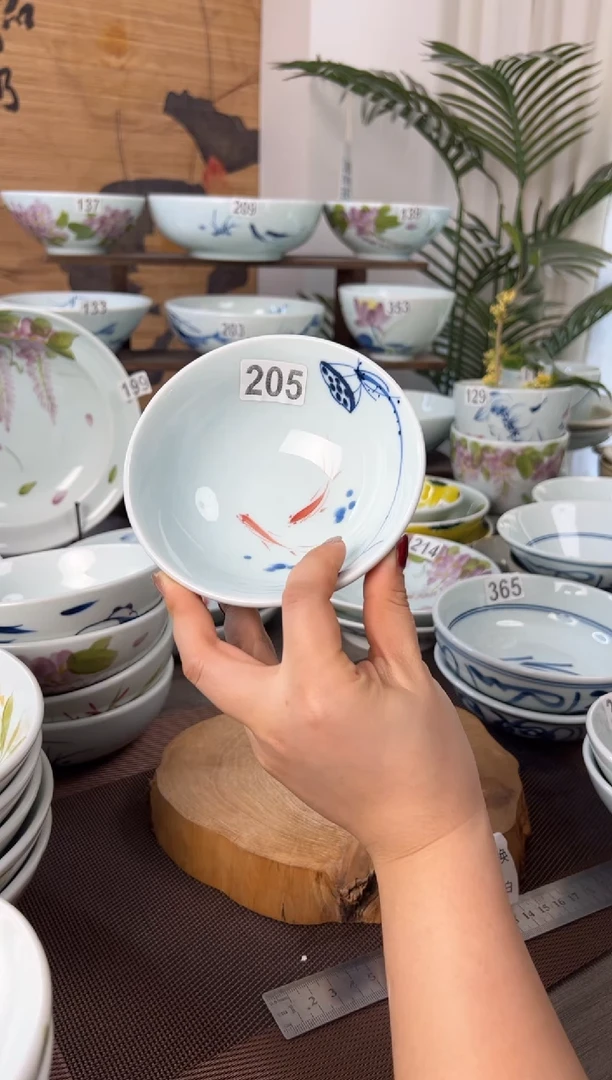 明舟一**伴微瑕莲蓬5寸高足碗（单只装）