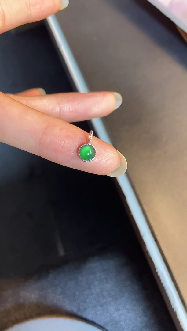 吊坠(不含链)银S925镶嵌翡翠1