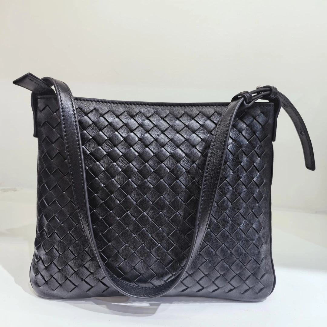 【钱老板专享】手工编织手提包时尚单肩羊皮女包8037 24*1*19cm