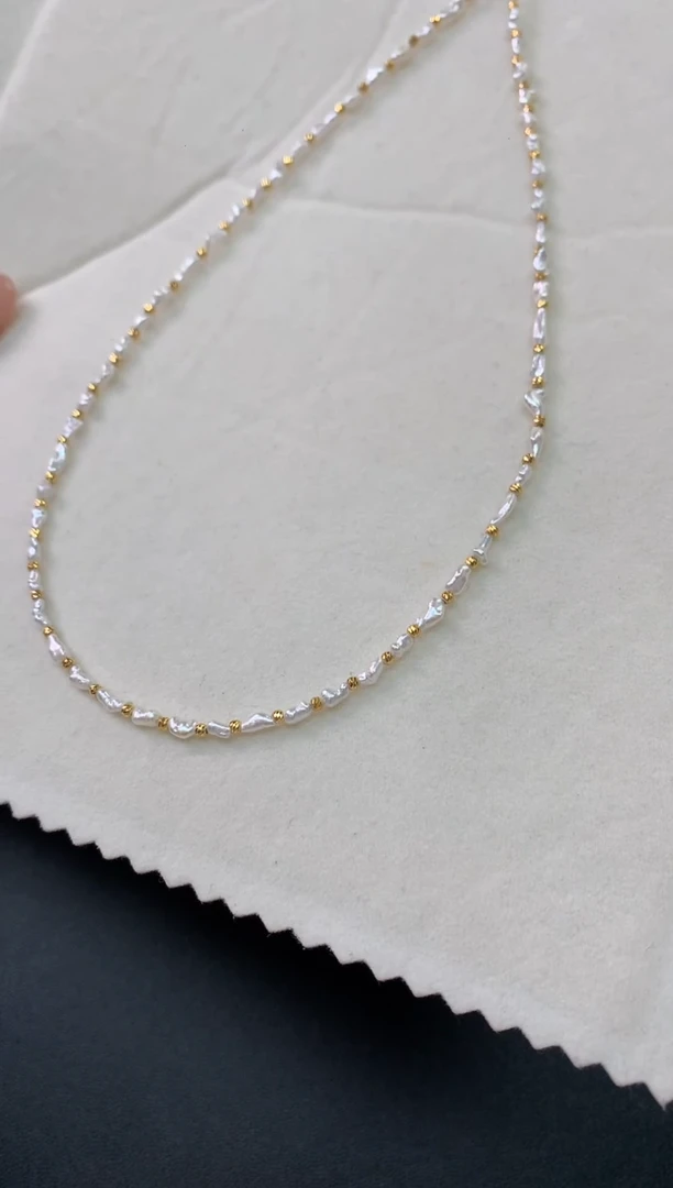 18K金镶嵌海水珍珠项链Z487|1800多样性发货一件