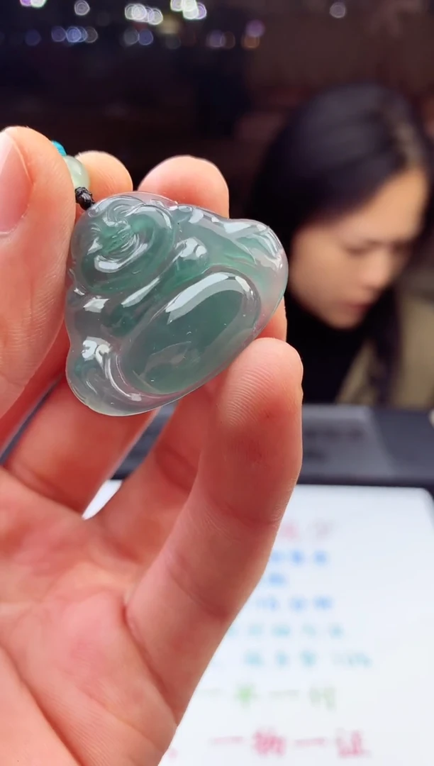 颈饰未镶嵌翡翠天然A货翡翠拍一发一