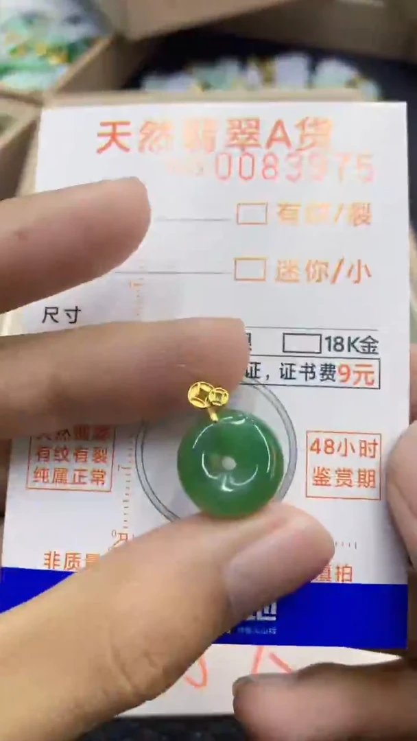 翡翠未镶嵌颈饰             1