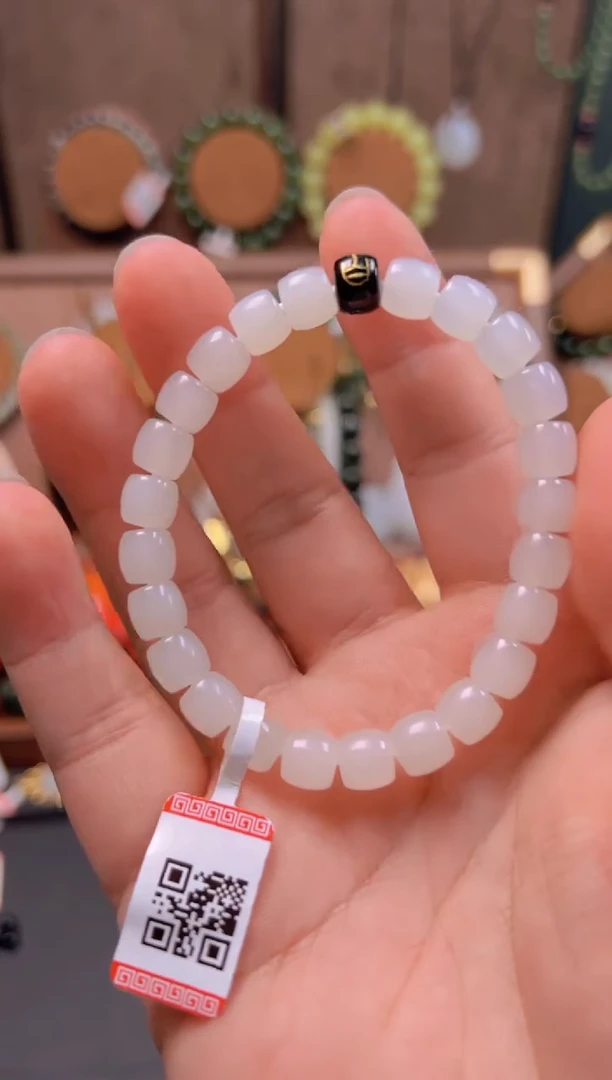 未镶嵌手串和田玉八*HBDZ0002