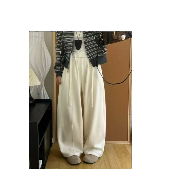125A"亲妈裤"显瘦简约宽松休闲风秋冬季女款休闲裤PS554